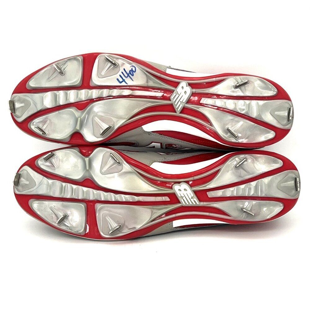 New Balance NB Baseball Cleats Men’s US Size 15 Abzorb 40/40 MB4040RG Red Gray - Picture 5 of 14